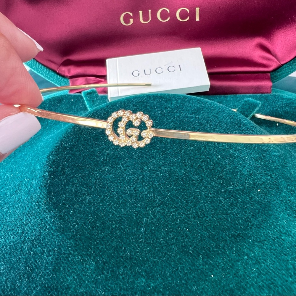 Gucci solid 18k GOLD Diamond Choker ✨RARE✨ - Picture 4 of 10